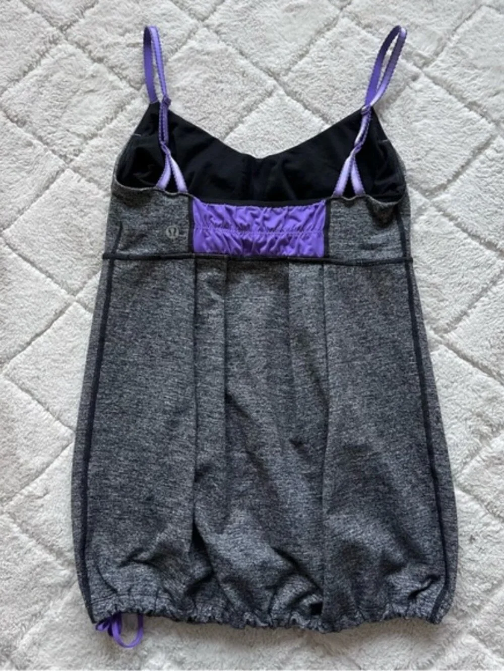 Lululemon | Gray and Purple Yogi Dance Tank Top | Size 6